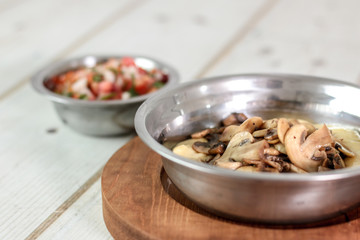 Fondue de champiñones