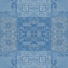 Abstract Symbols Random Distributed Pattern Computational Generative Art background illustration