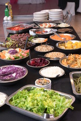 Ensalada de choclo, remolacha, huevo