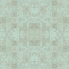 Abstract Symbols Random Distributed Pattern Computational Generative Art background illustration