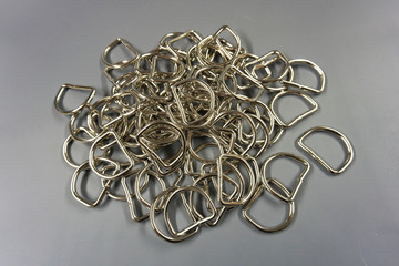 A Pile of Stainless Steel D Rings