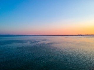 Sea landscape from drone