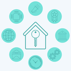 Home vector icon sign symbol