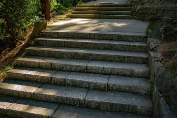 stone stairs on the Adriatic coast