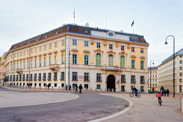 Bundeskanzleramt or Austrian Federal Chancellery on Ballhausplatz Square in Vienna