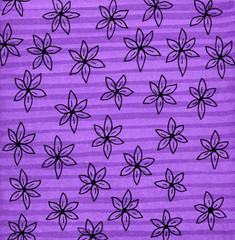 summer flowers on a purple background graphics markers