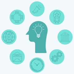 Idea vector icon sign symbol