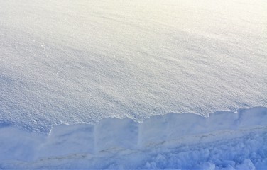 Fototapeta na wymiar snow bumps