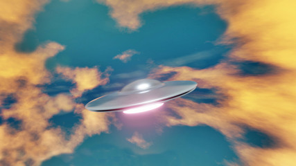 Fototapeta na wymiar UFO sighting 3