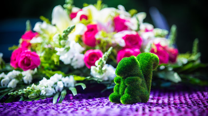 colorful flowers in flower shop