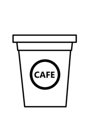 カップカフェ(線画)