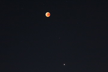 Blutmond und Mars