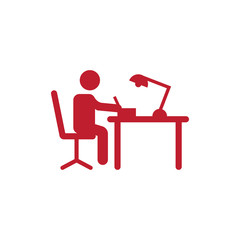 Man working icon for web and mobile