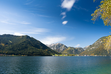 Blue Lake in the Mountains