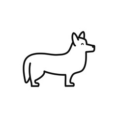 Fototapeta na wymiar Isolated dog icon line vector design