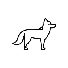 Isolated dog icon line vector design