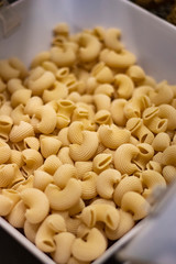 fresh pasta in market