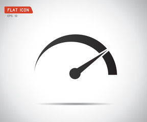 Performance measurement. Logo Speed, icon Vector illustration