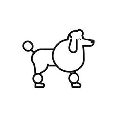 Isolated dog icon line vector design