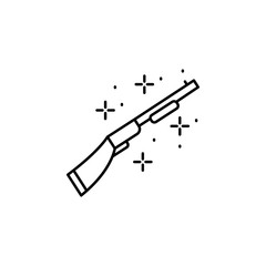 Gun, weapons icon. Simple line, outline vector of Thanksgiving day icons for ui and ux, website or mobile application