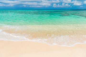 宮古島の海　Beautiful beach in Miyakojima Island, Okinawa.