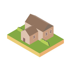 Isolated house icon isometric vector design