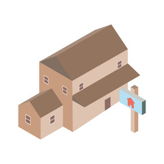 Isolated house icon isometric vector design