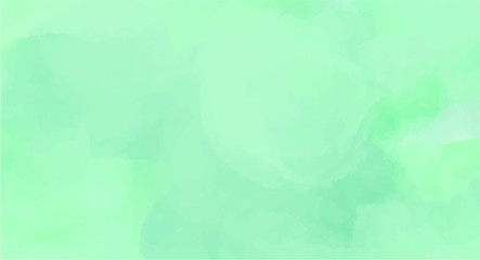 Green watercolor background for your design, watercolor background concept, vector.