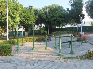 Fototapeta na wymiar playground in park