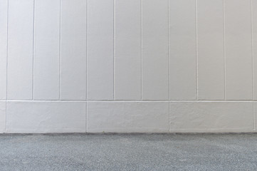 Fototapeta premium street wall background ,Industrial background, empty grunge urban street with warehouse brick wall