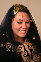 Bride in traditional dress portrait
