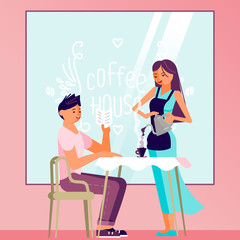 coffee shop with people