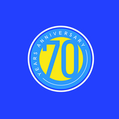Obraz premium 70 Year Anniversary Vector Template Design Illustration