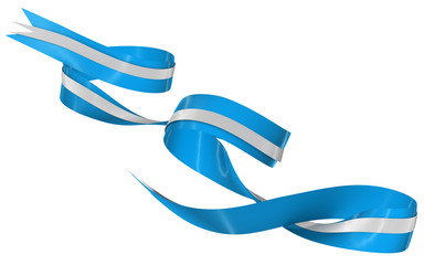 Abstract ribbon on white background