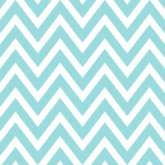 Tile chevron pattern with pastel blue and white zig zag background