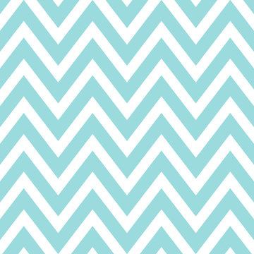 Tile chevron pattern with pastel blue and white zig zag background