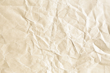 Soft brown crumpled winkle detail background paper texture - obrazy, fototapety, plakaty