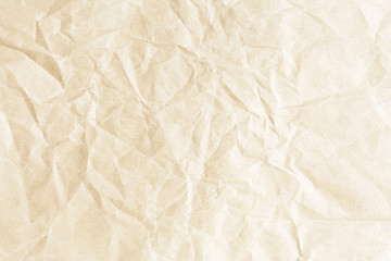 Soft brown crumpled winkle detail background paper texture