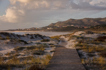 Path to the Beach. Lariño Beach, Carnota, Galicia, Spain.