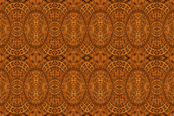 Textured African fabric, orange color