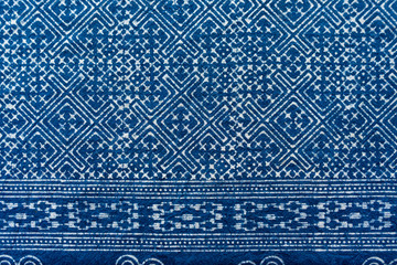 Beautiful ancient patterned fabric traditional in Thailand. Background concept