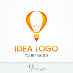 Bulb logo design idea concept