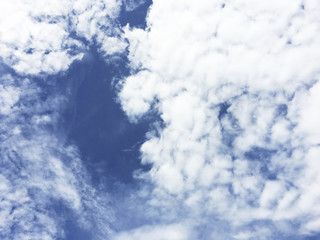 Naklejka na ściany i meble Cloud And Blue Sky Weather Nature