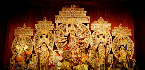 Durga Idol face potrait 