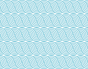 Blue ocean wave Background pattern seamless tiles. Use for design.