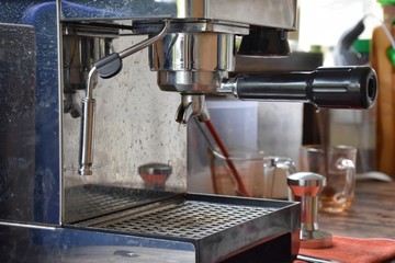 dirty coffee machine