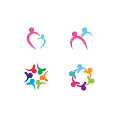 Community, network and social logo