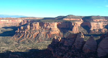 Canyon Views of layered sandstone