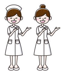 おすすめをする看護師