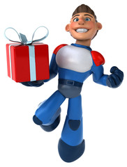 Super modern superhero - 3D Illustration